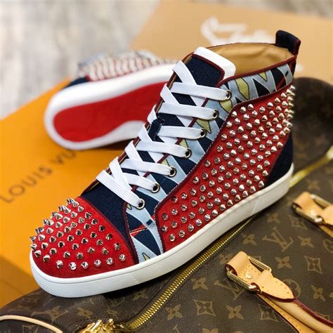 fake christian louis vuitton shoes|christian louboutin high top shoes.